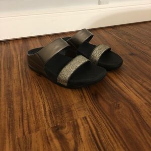 Fitflop Grey Slide Sandals